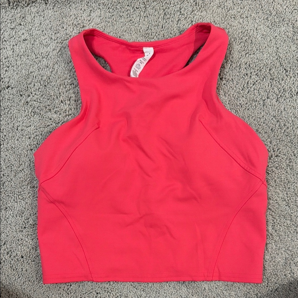 lululemon athletica Coral High-Neck Racerback Crop Top